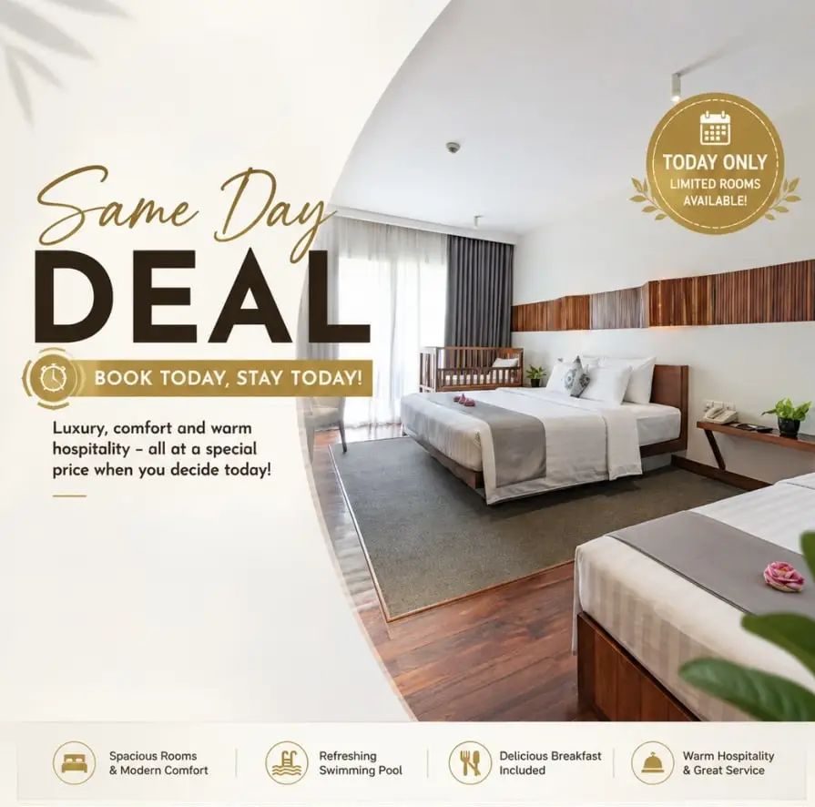 SAME DAY BOOKING