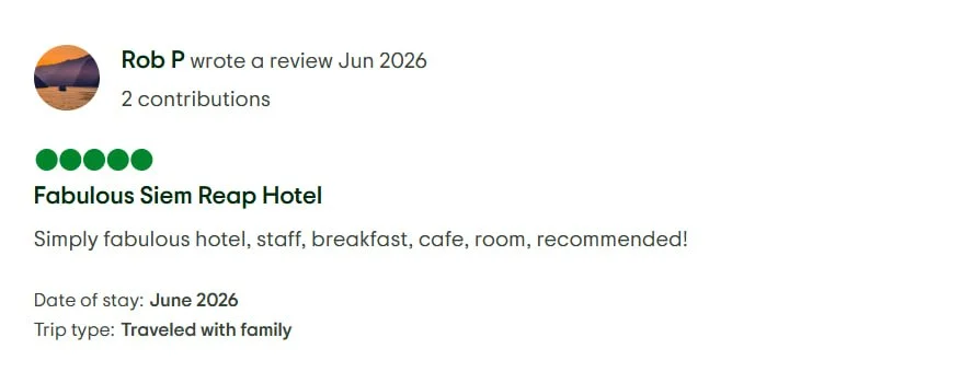 Guest Review from Tripadvisor